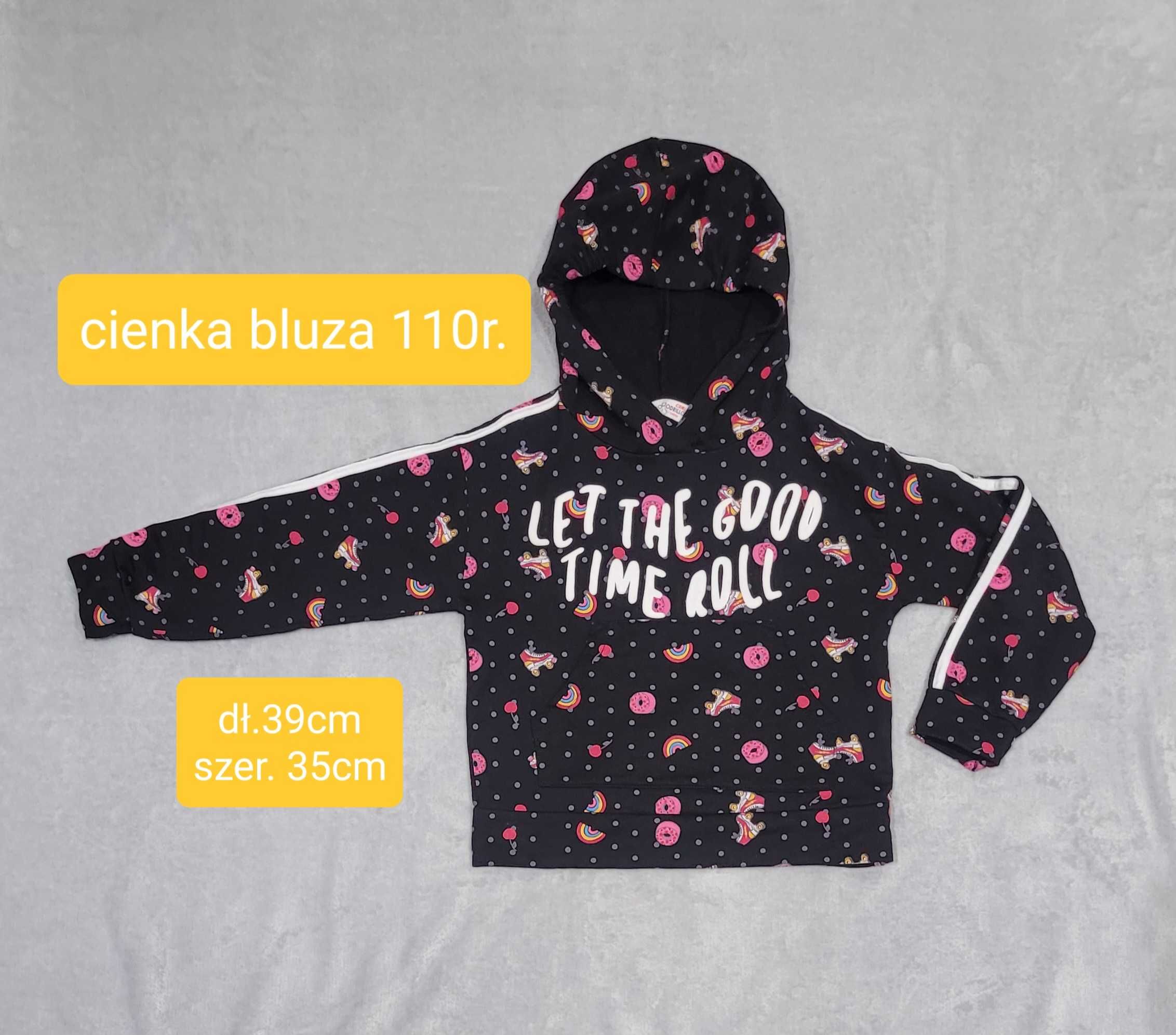 Bluza coccodrillo 110 cienka jak nowa