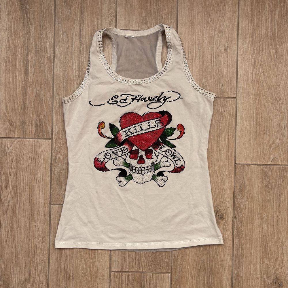 жіночі майки ed hardy 2000’s y2k style