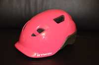 Kask na rower rowerowy dla dziewczynki BTWIN 500 roz. 53-56