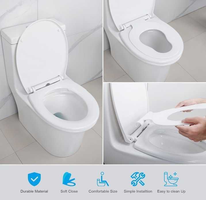 Deska Sedesowa Toaletowa WC Wolnoopadająca Rodzinna Ibergrif M41002-2