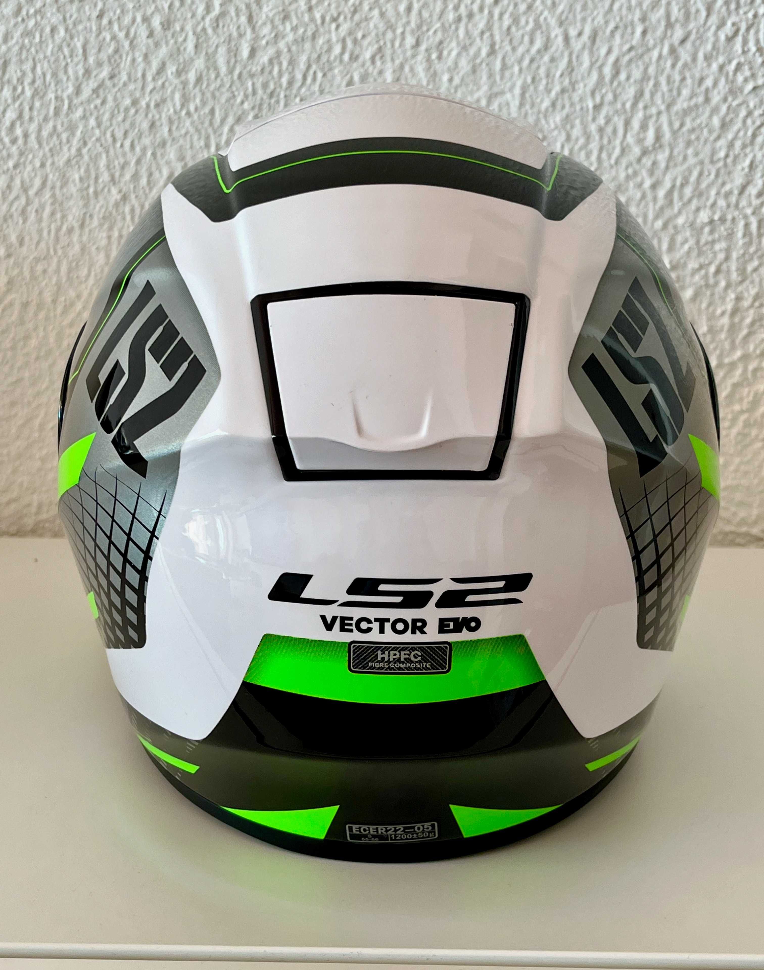 Capacete NOVO Ls2 ff397 Vector Carbono/kevlar. VISEIRA EXTRA.Tamanho S