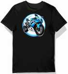 Koszulka męska czarna Stylowa z Motywem Suzuki GSXR1000 3XL