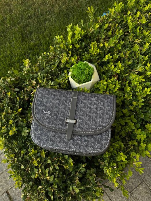 Сумка Goyard кросбоди кожаная через плечо барсетка Гоярд мужская