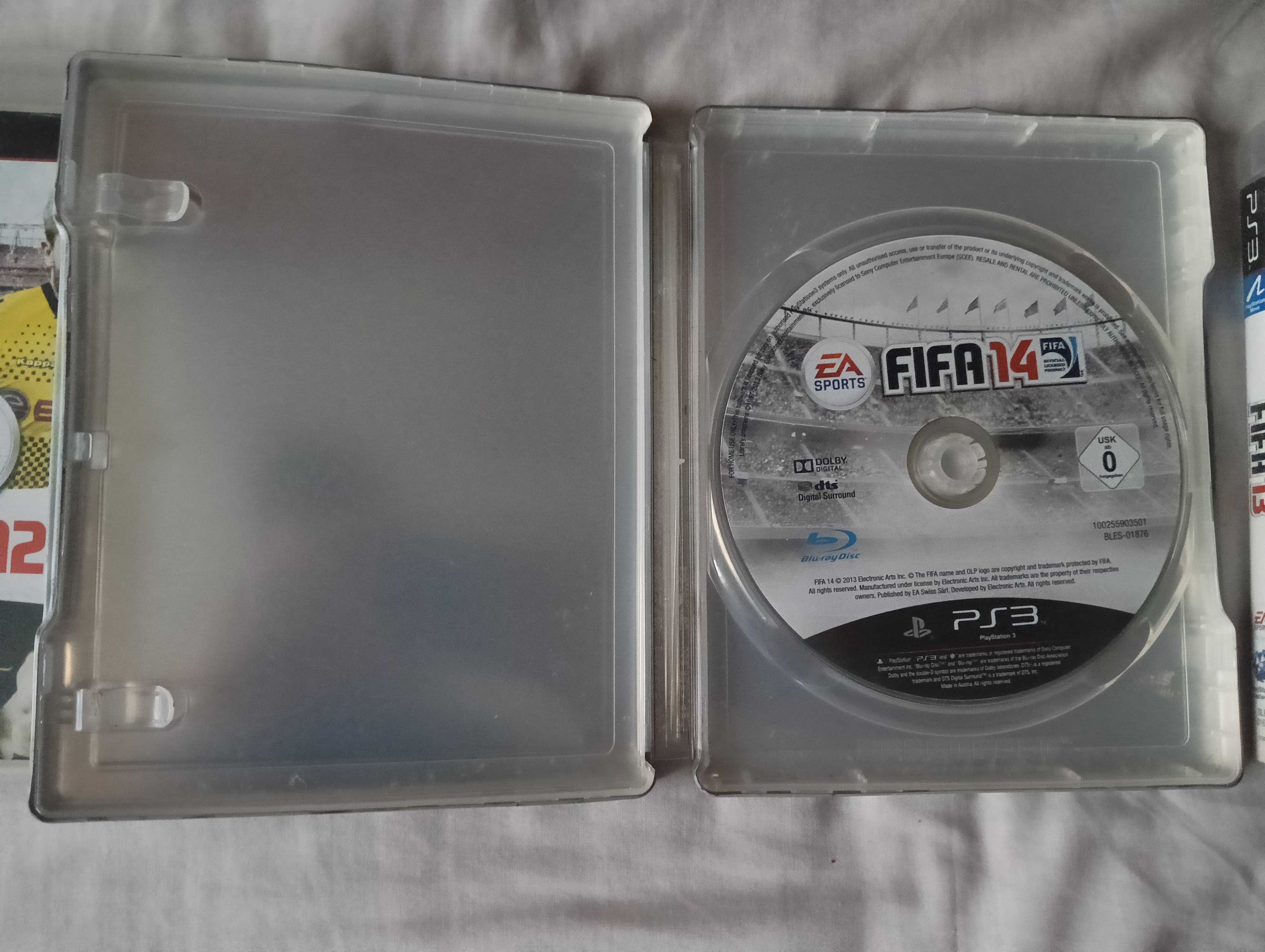 FIFA 14 PS3 PL stelbook + Fifa 13 PS3 PL + FIFA 12 PS3 PL komplet