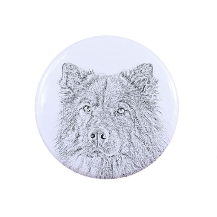 Eurasier przypinka z psem mała Art-Dog