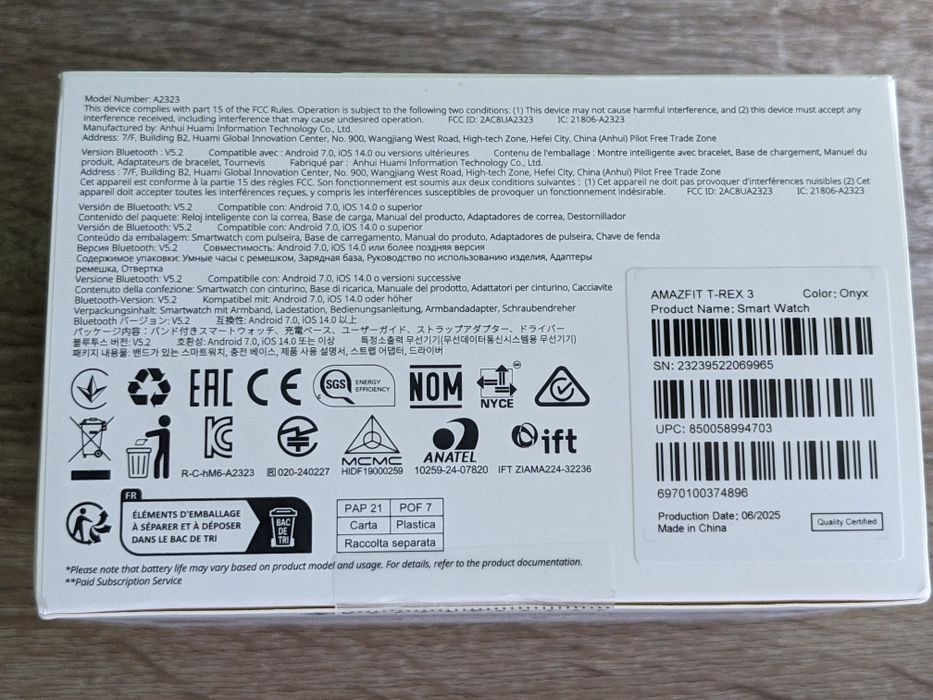 Смарт часы Amazfit T-Rex 3 Onyx Black