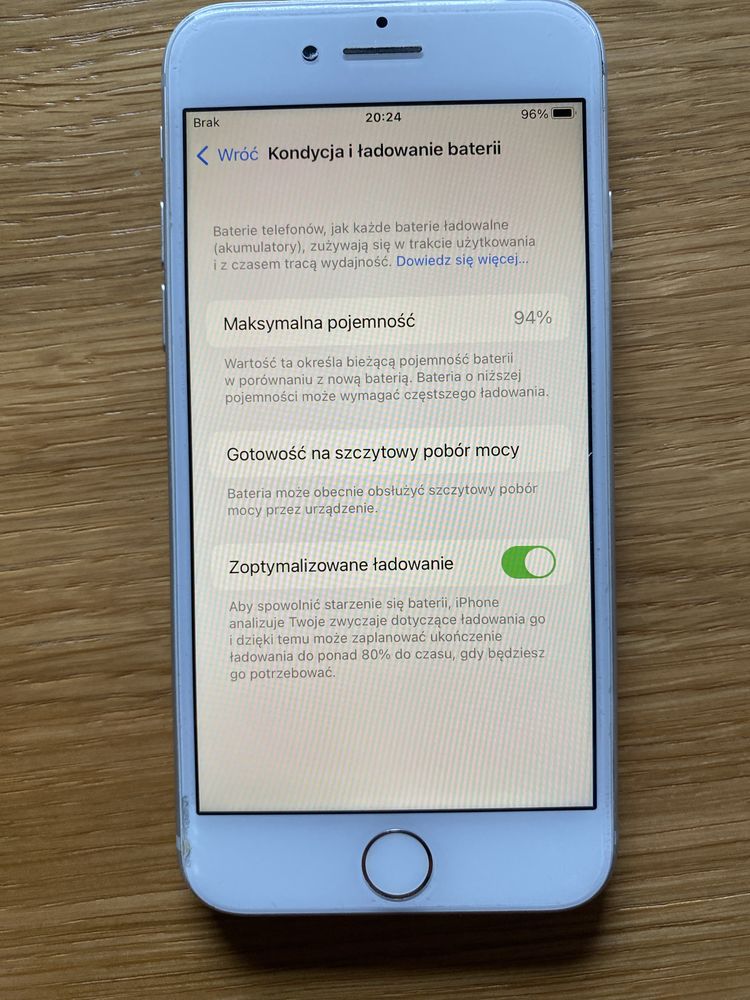 iPhone 8 Silver 64 GB (Model A1905) stan dobry+