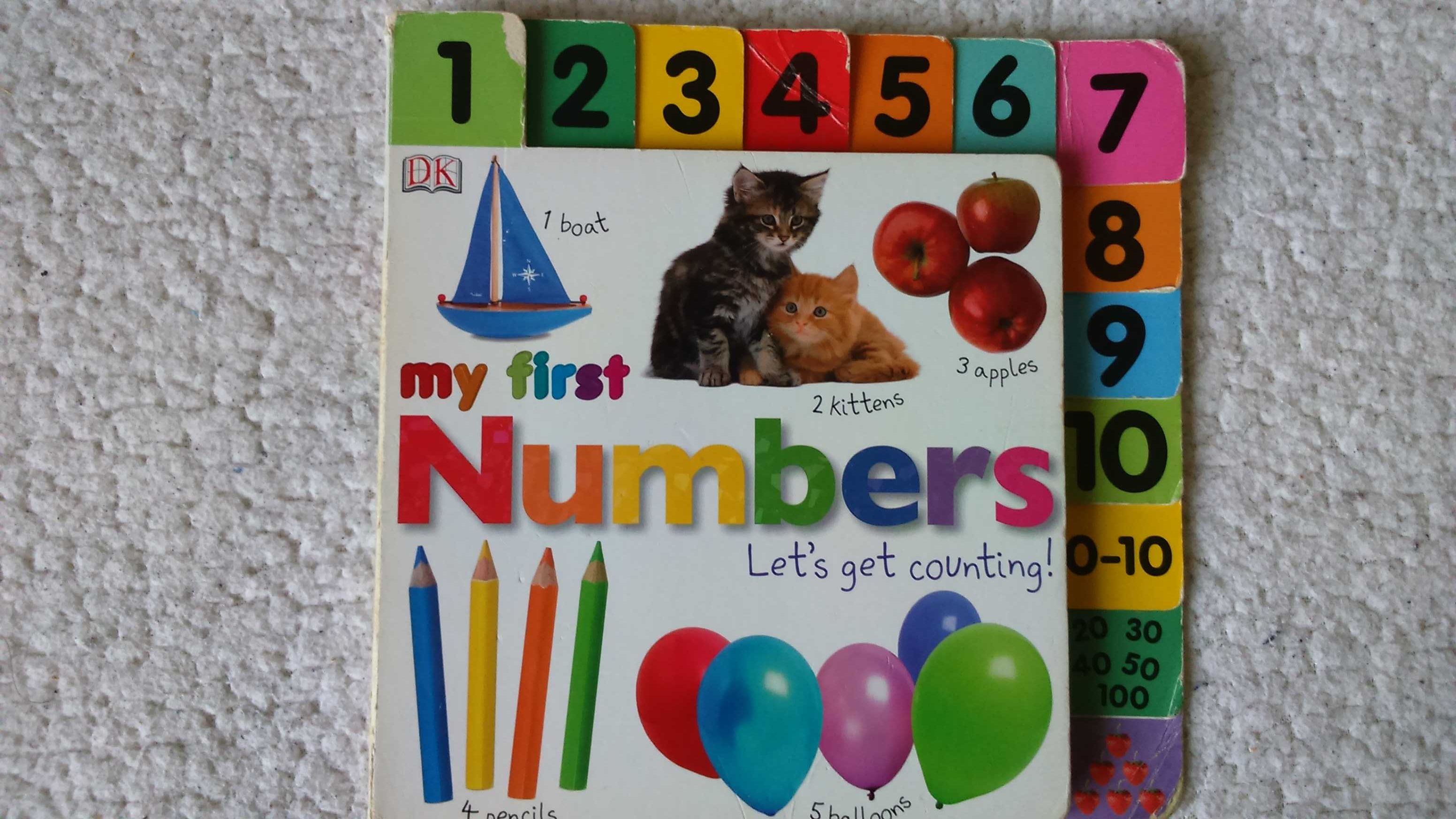 Дитяча книга англійською Мої перші цифри.  My first Numbers