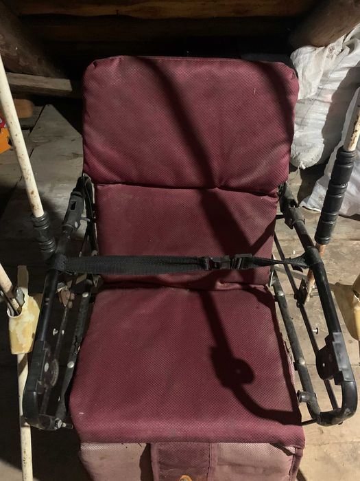 Коляска + гойдалка дитяча (металева, складана)