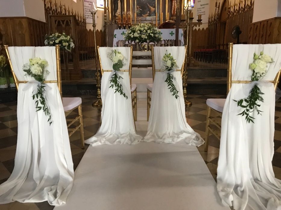 Dekoracja Biały dywan na ślub