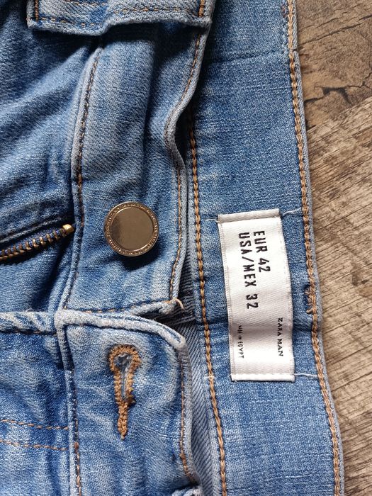 Spodnie jeansowe Zara męskie