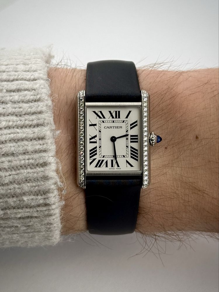 -6k WYPRZEDAŻ! FVAT FULLSET Diamentowany Cartier Tank red.W4TA0017