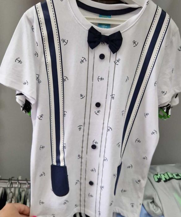 Elegancka koszula ,krótki rękaw r.110-116