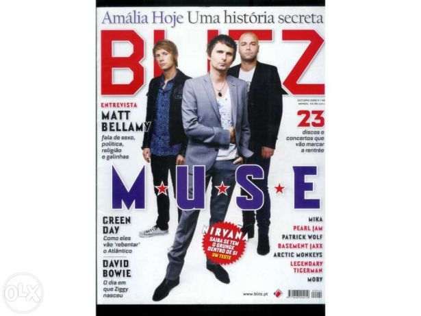 Blitz nº 40 Outubro 2009 - capa Muse (portes incluídos)