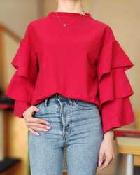 Czerwona bluzka H&M