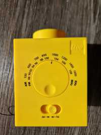 Lego radio AM/FM żółty klocek