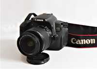 Canon 650D com lente Canon 18-55mm máquina fotográfica digital reflex