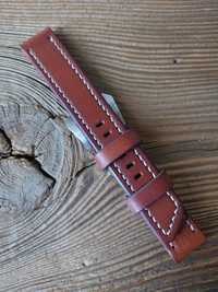Pasek do zegarka 20 mm ręcznie robiony skóra vintage handmade