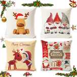 4 Pack capas de Natal para almofadas novo