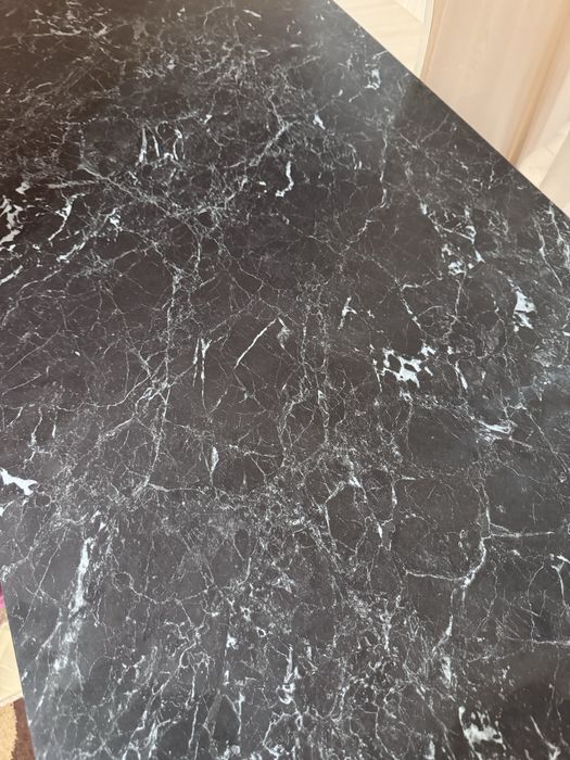 Стільниця вологостійка Чорний мармур 1290 мм