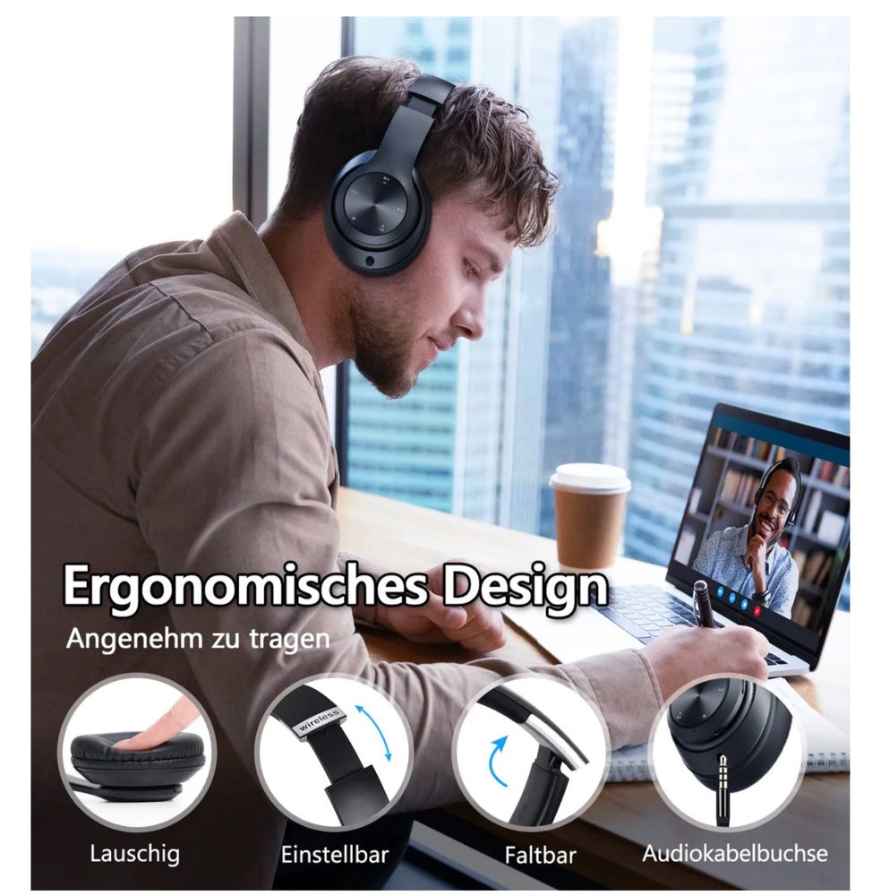 Bezprzewodowe słuchawki Bluetooth
