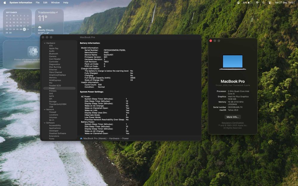 Macbook Pro 13, rok 2020, Intel i5, 16gb, 512 ssd, retina