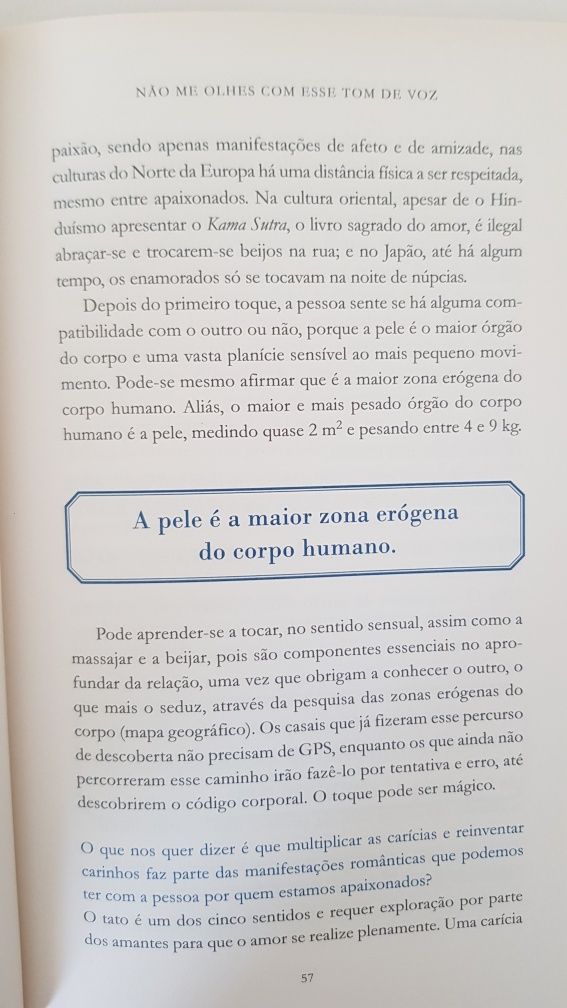 Livro: Não me olhes com esse tom de voz