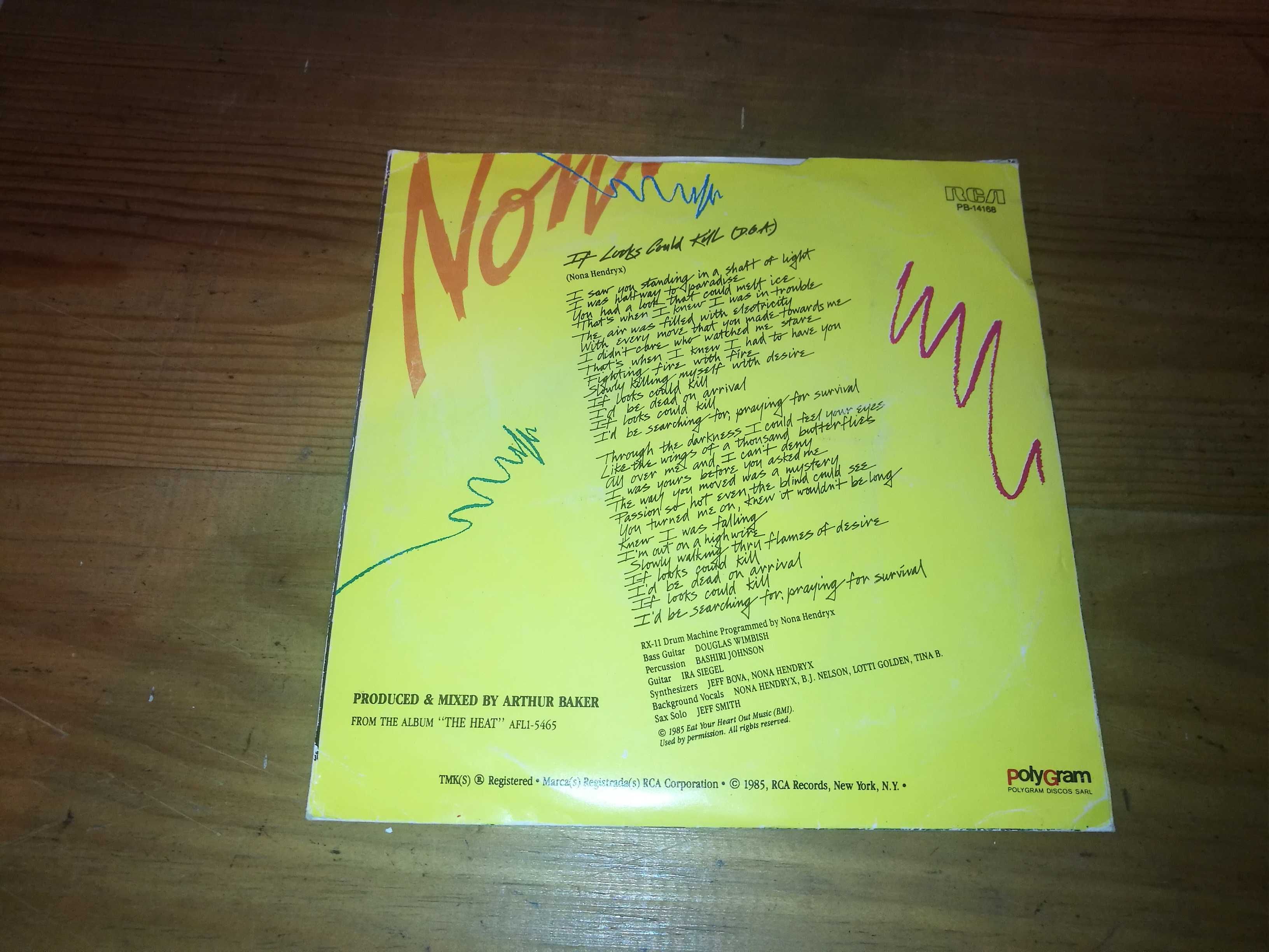 NONA HENDRIX - If Looks Could Kill (DOA) (C/ Inner promocional) SINGLE