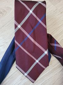 Burgunowy krawat Tommy Hilfiger 100%jedwab