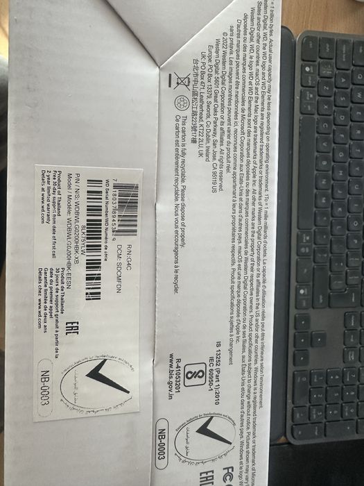 Nowy Dysk Zewnętrzny WD Elements 20TB (WDBWLG0200HBK)