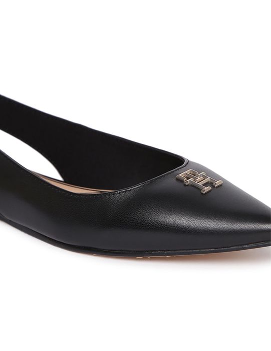 Skórzane sandały, baleriny z noskami w szpic Tommy Hilfiger 36