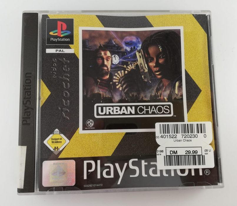 Stara gra kolekcjonerska na PlayStation 1 Urban Chaos ps1 psx