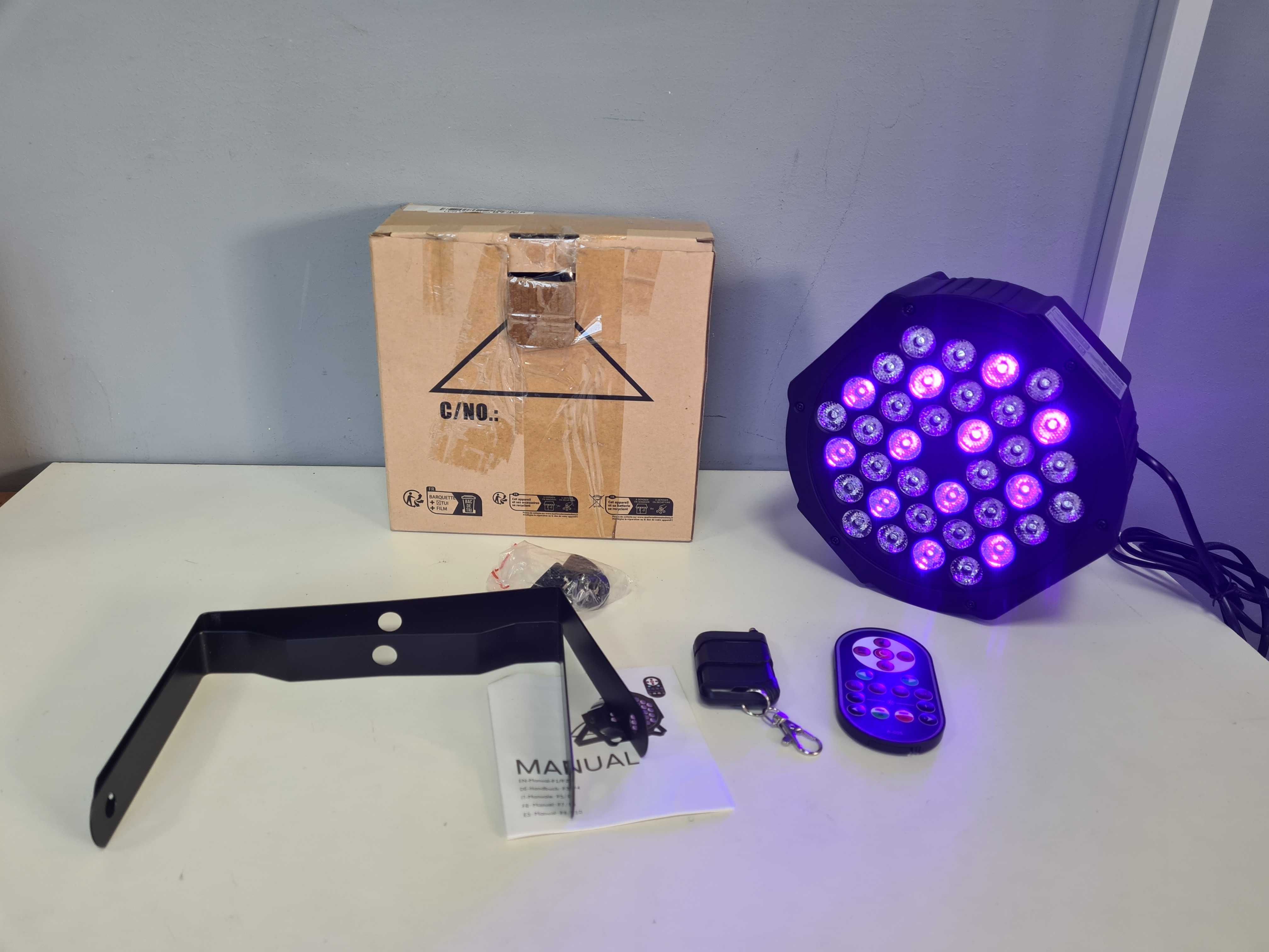 Світлодіодний УФ-прожектор із пультом світло для вечірок, диско, бару