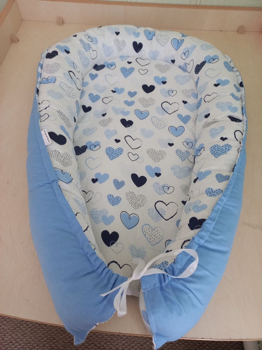 Кокон  для новорожденных з бортиками для сна, подушка ортопедическая