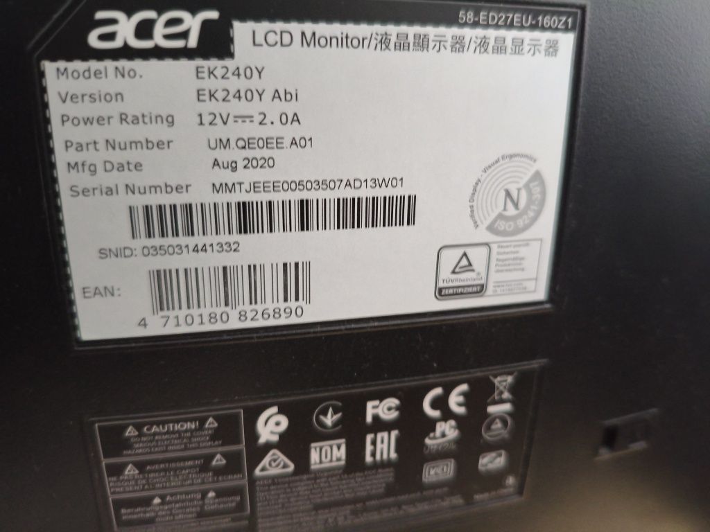 Monitor ACER 24 cale