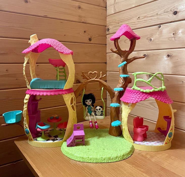 Mattel Enchantimals, Leśny domek, zestaw z figurkami