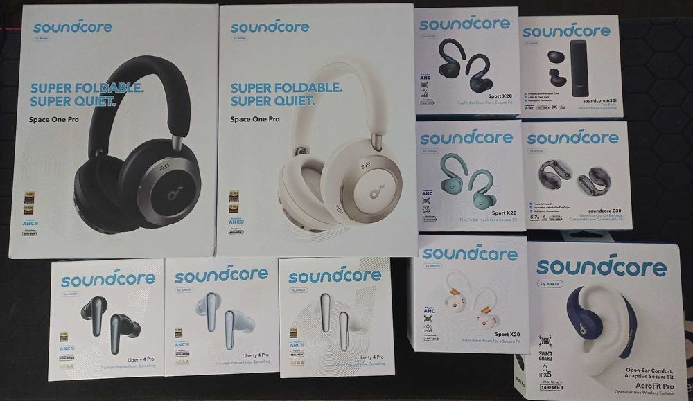 Наушники ANKER Soundcore Space One Pro/Liberty 4 Pro/Sport X20/C30i