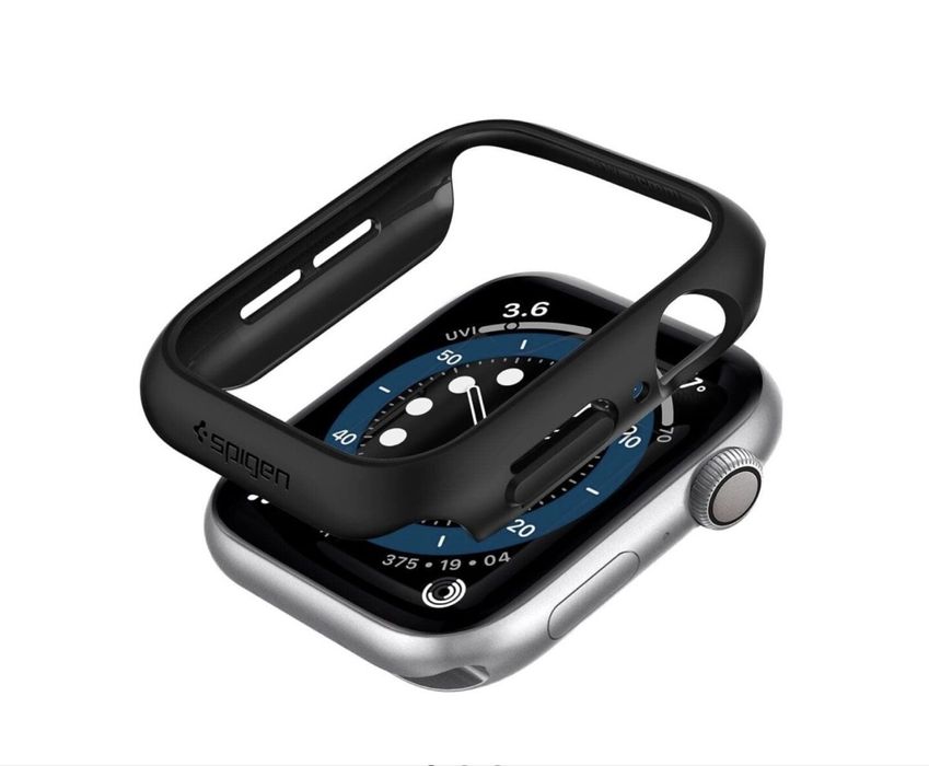 Чехол Spigen для Apple Watch 4 / 5 / 6 / SE 44mm Black.