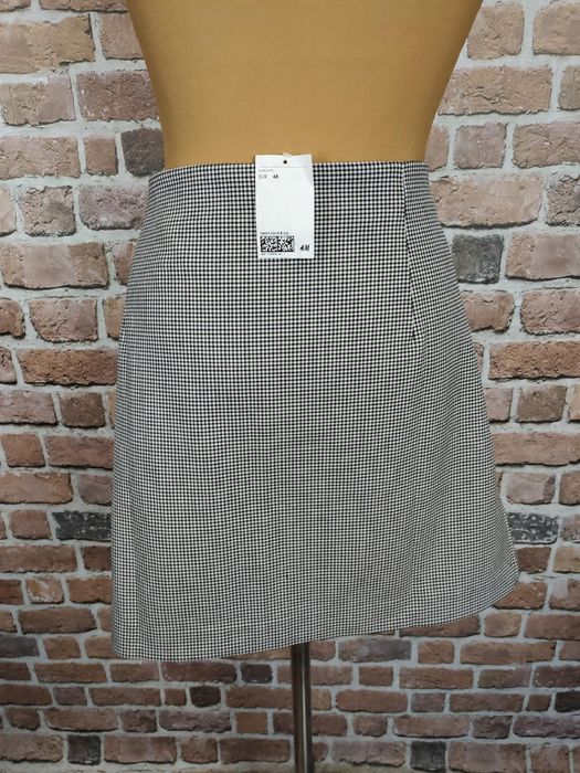 H&m elegancka spódnica w pepitkę rozm 48