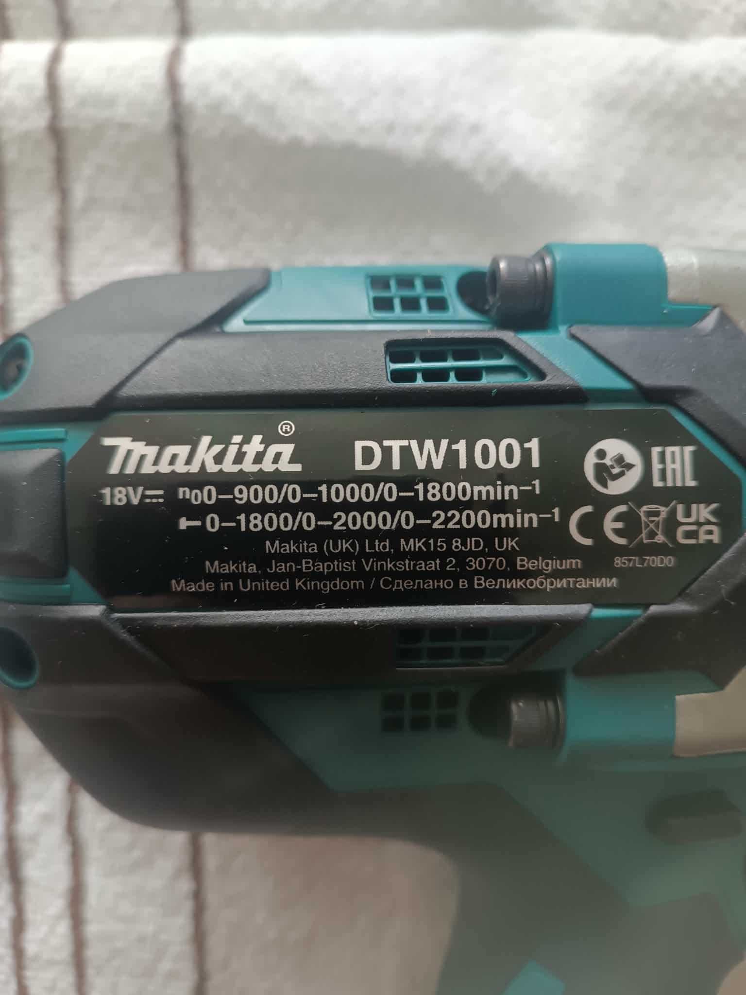 Makita klucz udarowy LXT DTW1001   1250 nm 3/4