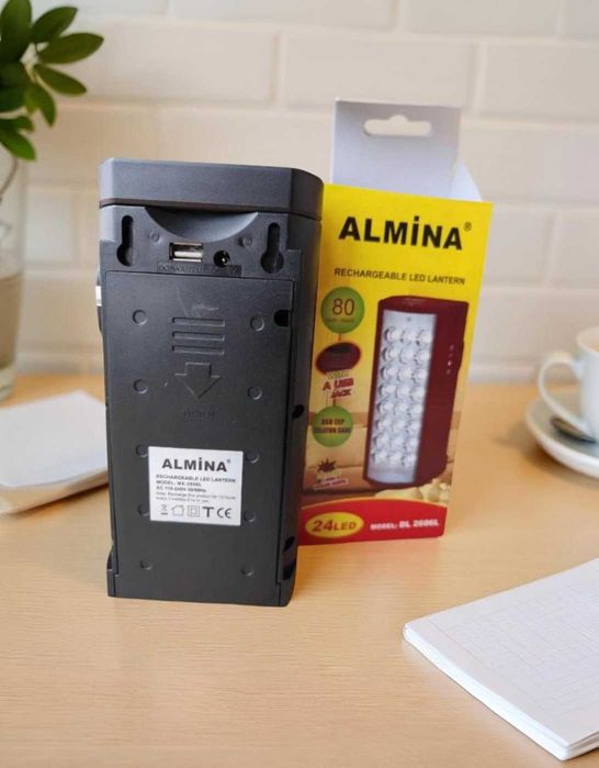 Потужний led фонарь з повербанком 30000 mAh