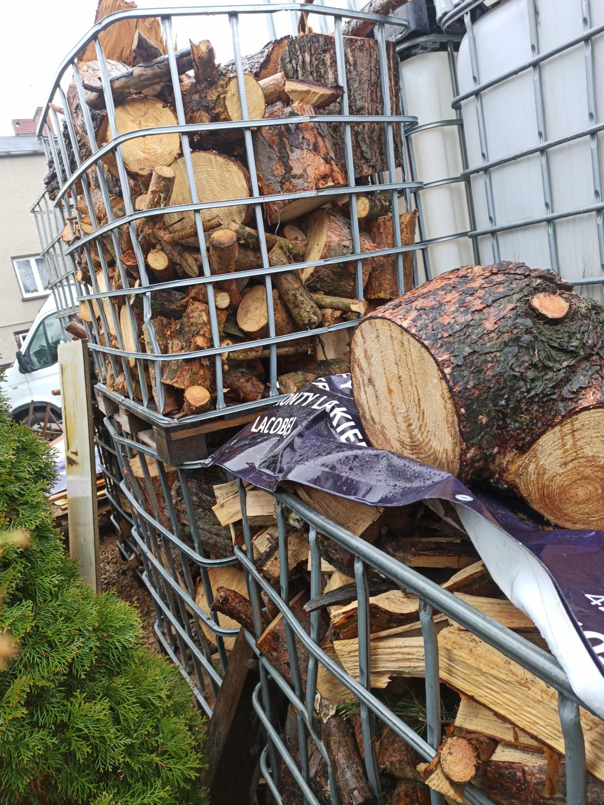 Drewno drzewo opał do pieca metr koszyk mauzer