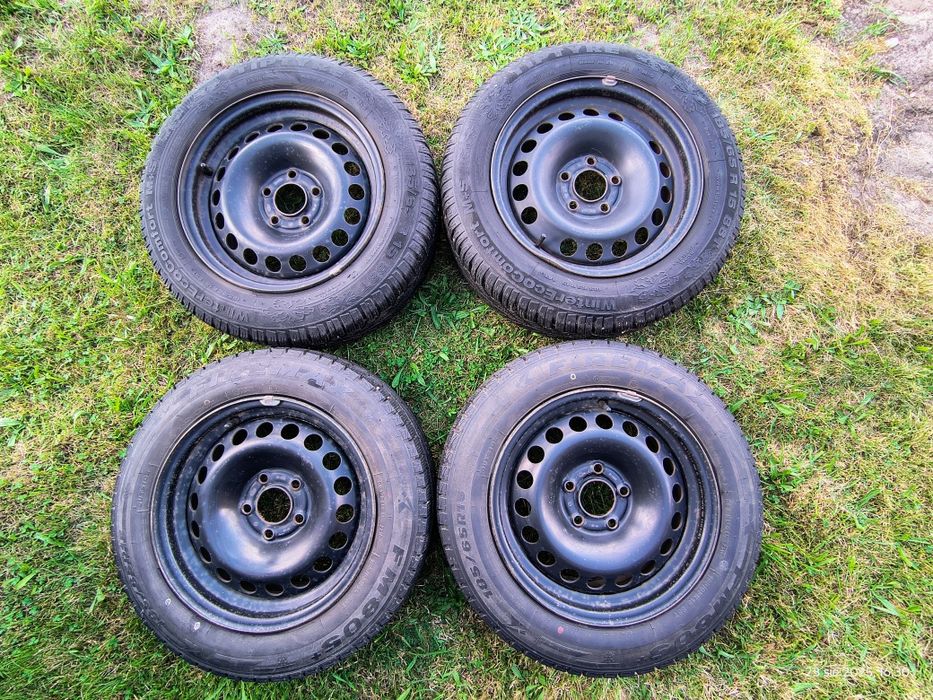 Stalowe koła + zimowe opony R15 185x65 komplet