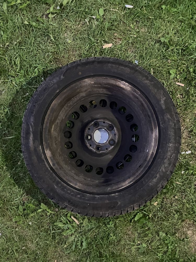 4 x Opony zimowe z felgi do Mercedesa B200 - 205/55R 16 91 H
