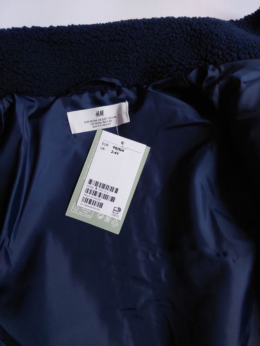 флісовий кардиган з пухнастого хутра піддьова H&M