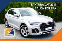 Audi Q5 299KM→Salon PL→I-wł. →Bezwypadkowy→Bogata opcja→NOWA BATERIA HV! FV23%