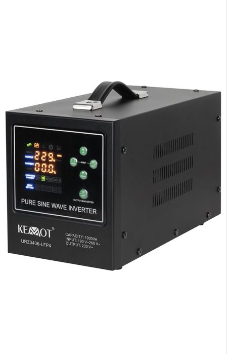 ДБЖ Kemot PROsinus-1000-LFP4 700 Вт/1000 ВА Black