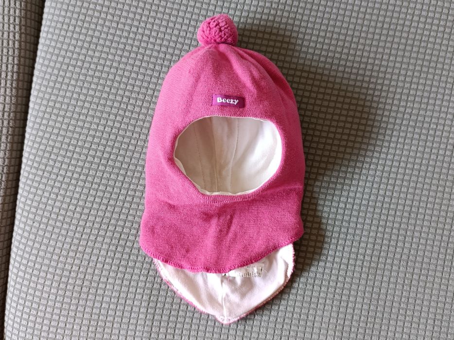 Шапка шолом з вовни для дівчинки Beezy