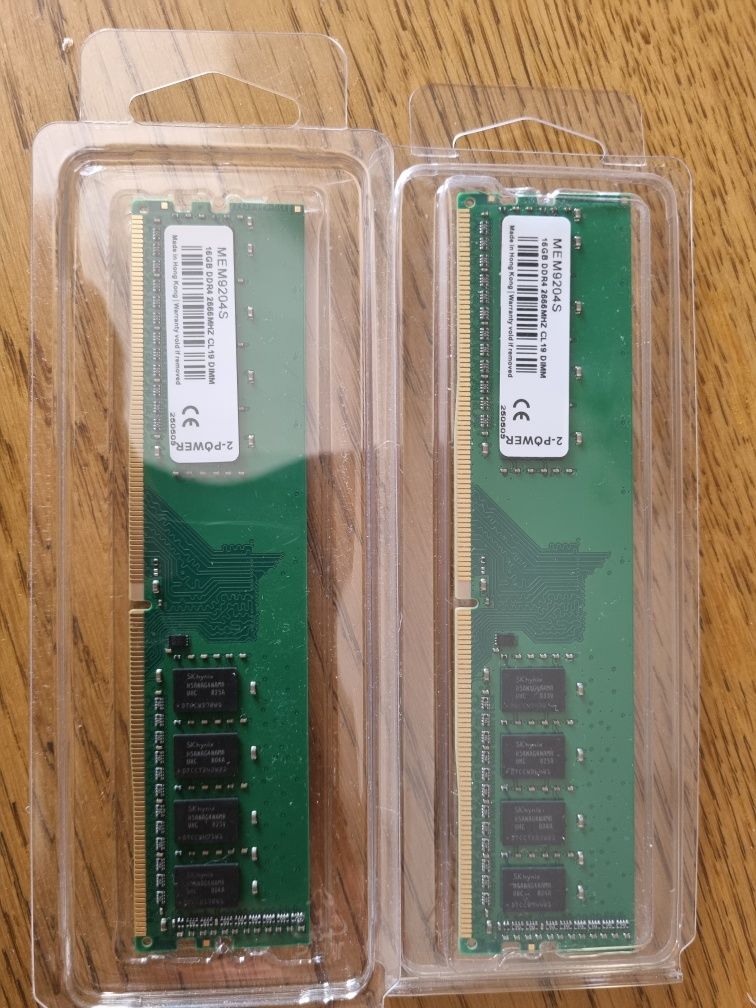 Pamięć RAM 32GB / 2x16gb DDR4 2666 CL19 DIMM nowa testowana
