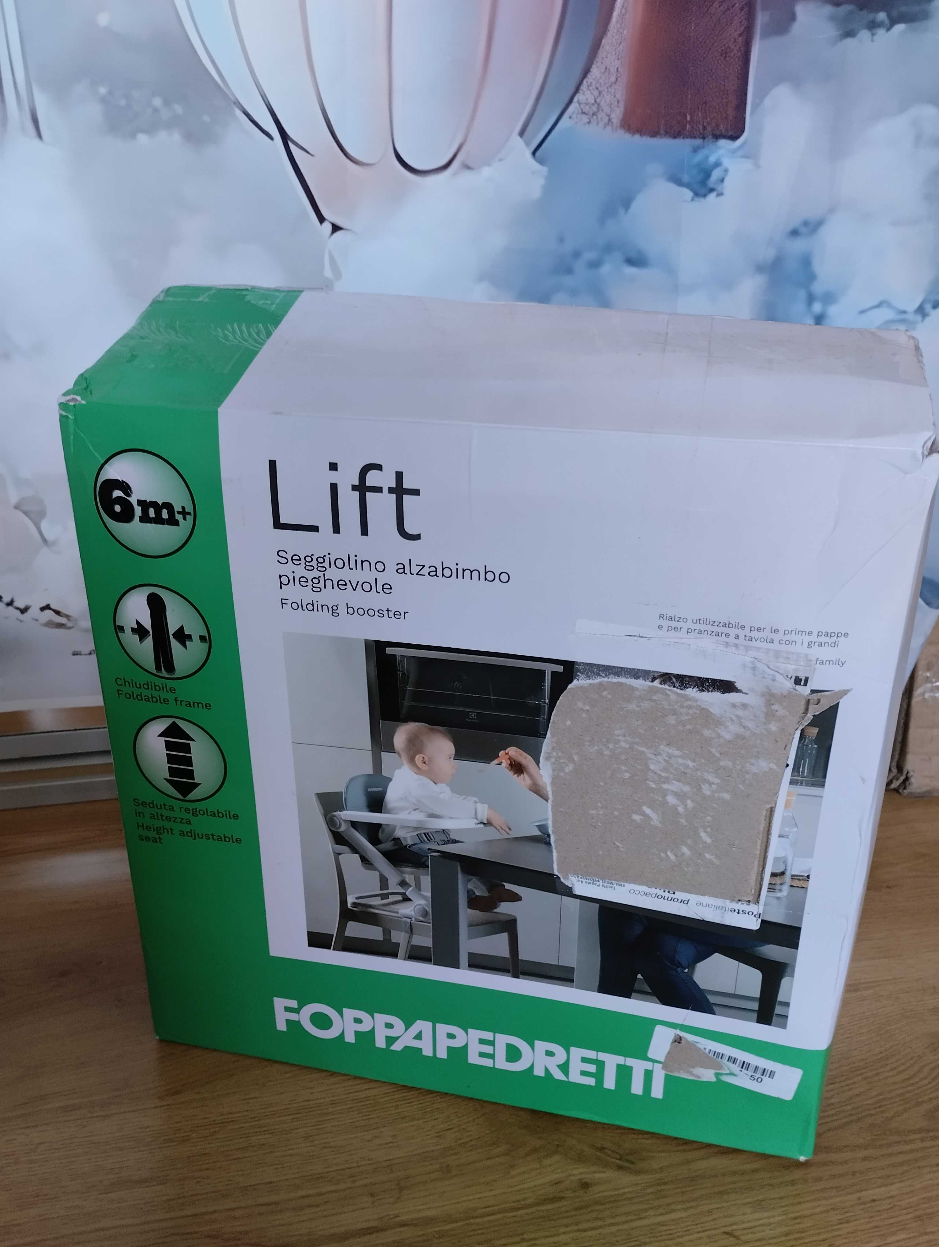 Krzesełko do karmienia Foppapedretti Lift miętowe z torbąturystyczne